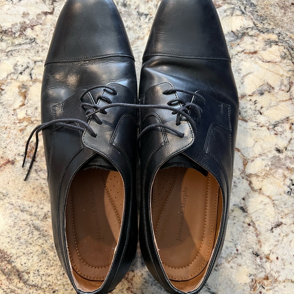 Johnston & Murphy Men's Black Leather Shoes